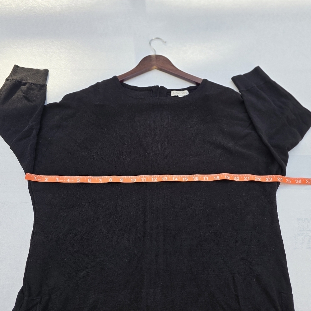 Monsoon  Zeena Zip-Back Hem Jumper  Black Size L - Picture 7 of 10